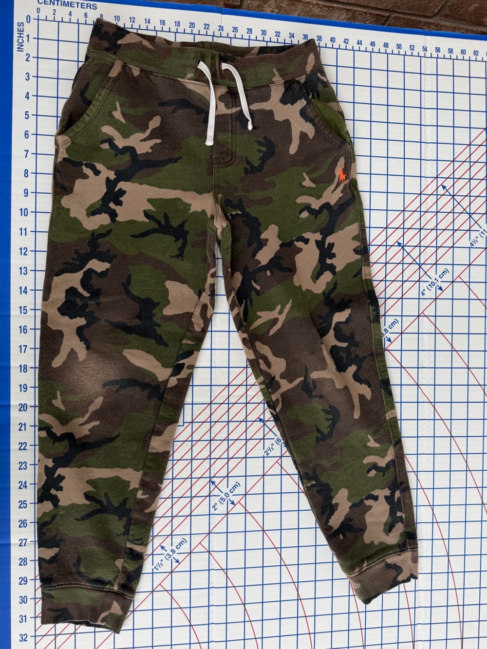 Polo by Ralph Lauren Green Brown Black Camo Fleece-Lined Pants